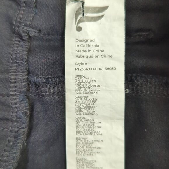 Fabletics Pants Men's 38x30 Black Fits 38x26 The High Side Chino - Picture 9 of 10